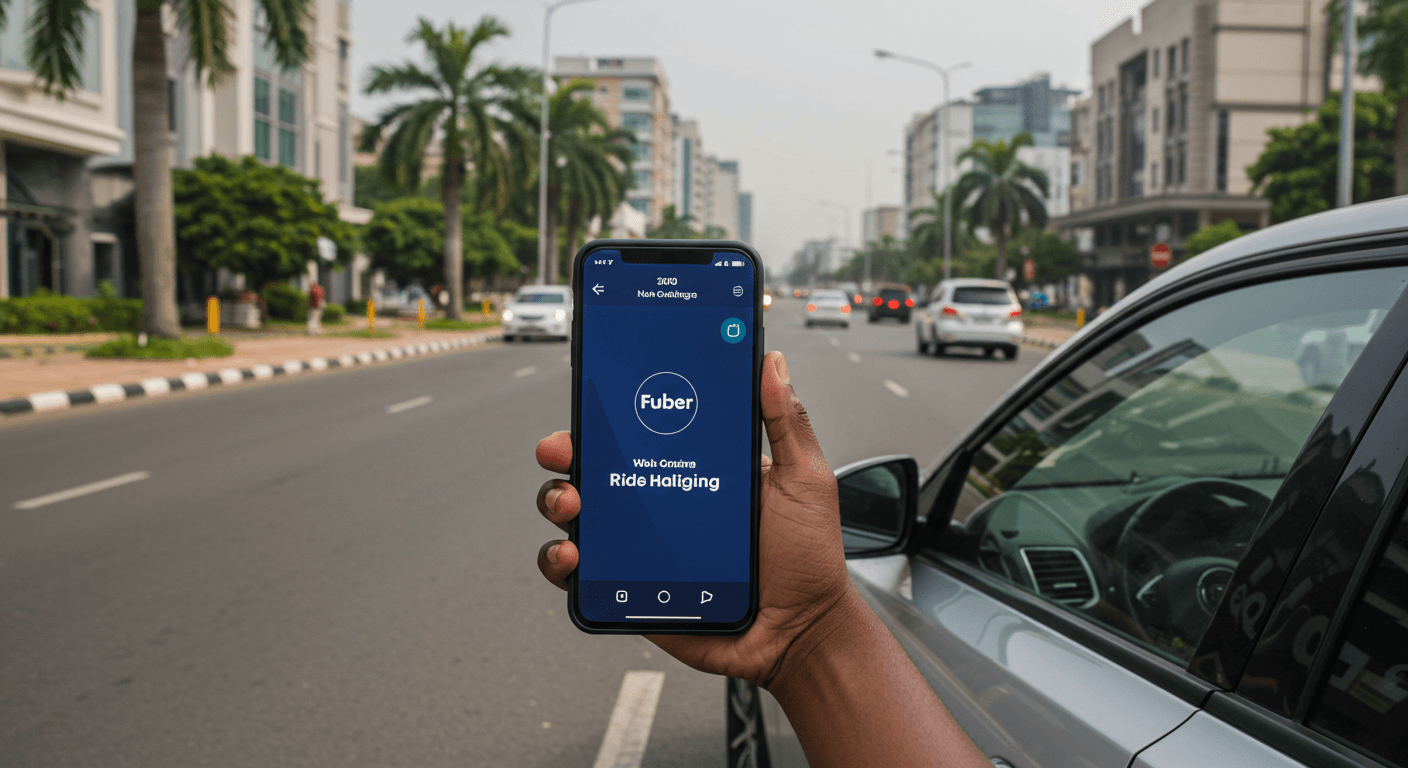 Fuber riders with car